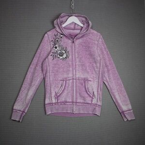 Affliction Lavender Floral Hoodie